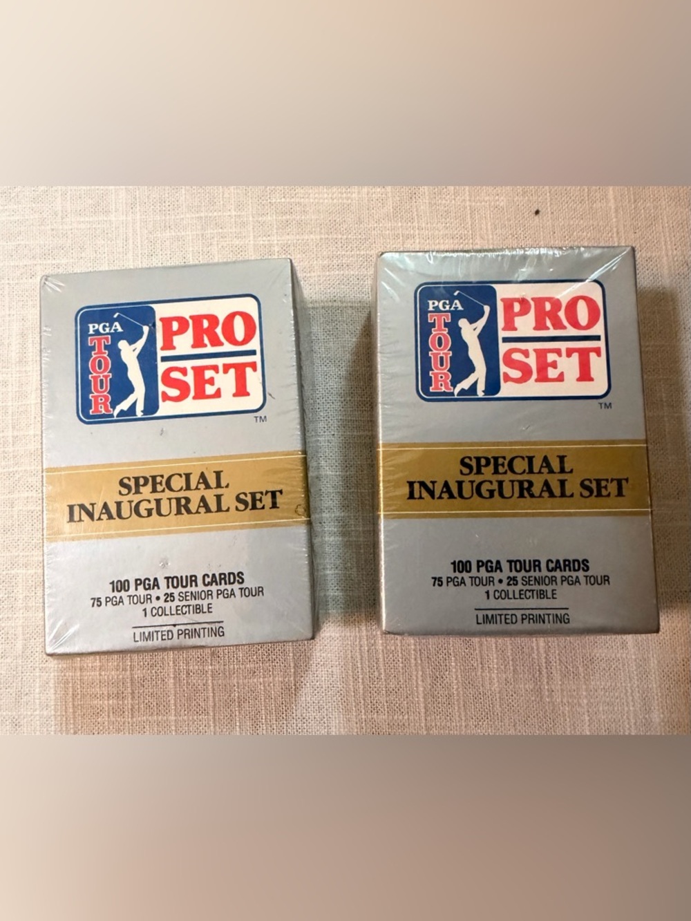 Vtg 1990 PGA Tour Pro Set Special Inaugural Trading Card Box Set - Sealed